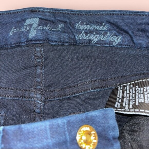 7 for all mankind Kimmie Mid Rise Stretch Straight-Leg Jeans size‎ 28 - Picture 5 of 5